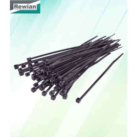 Belátásgátló rögzítő fekete  UV-álló 2,5mm x 100mm