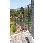 Kerítéspanel 3D antracit RAL7016 123x250cm