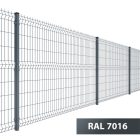 Kerítéspanel 3D antracit RAL7016 173x250cm