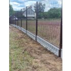 KERÍTÉSPANEL 3D 103x250CM BARNA RAL8017 