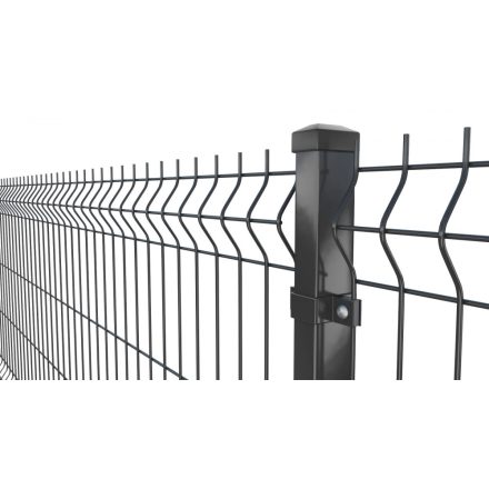 Kerítéspanel 3D fekete RAL9005 103x250cm