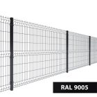 Kerítéspanel 3D fekete RAL9005 153x250cm