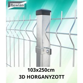 Kerítéspanel 3D horganyzott 103x250cm