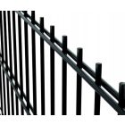 Kerítéspanel 6/5/6 2D fekete RAL9005 123x250cm