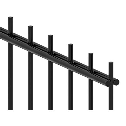 Kerítéspanel 6/5/6 2D fekete RAL9005 143x250cm