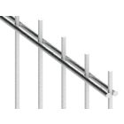 Kerítéspanel 6/5/6 2D horganyzott 103X250cm