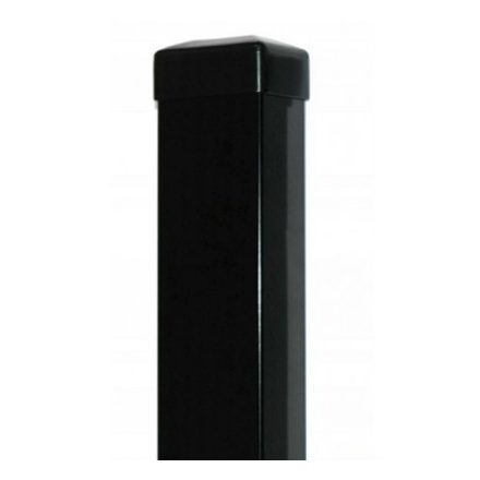 60x40mm zártszelvény oszlop fekete RAL9005 200cm
