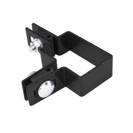 Rögzítő 60x40mm sarokbilincs fekete RAL9005