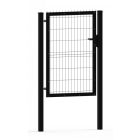 Kiskapu szett 3D paneles RAL9005 fekete 153x100cm