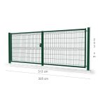 Nagykapu szett 3D paneles RAL6005 zöld 203x300cm