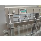 Nagykapu szett 3D paneles RAL9006 szürke 153x400cm
