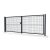 Nagykapu szett 3D paneles RAL7016 antracit 173x500cm