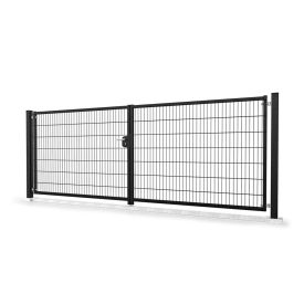 Nagykapu szett 6/5/6 2D paneles RAL9005 fekete 103x300cm