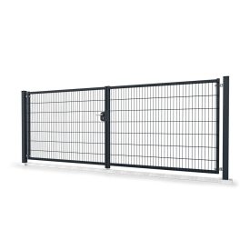   Nagykapu szett 6/5/6 2D paneles RAL7016 antracit különböző méretben