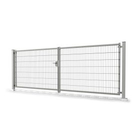   Nagykapu szett 6/5/6 2D paneles RAL9006 szürke különböző méretben