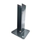 ANTRACITSZÜRKE 60X40MM OSZLOPTARTÓ TALP 