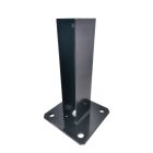 FEKETE 60X40MM OSZLOPTARTÓ TALP