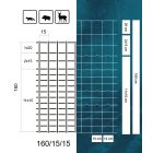 VADHÁLÓ 160/15/15 - 1,8/ 2,2MM CSAVART KÖTÉSŰ HORGANYZOTT ERŐS