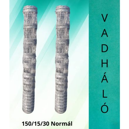 VADHÁLÓ 150/14/30- 1,6/2,0MM CSAVART KÖTÉSŰ HORGANYZOTT NORMÁL