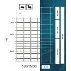 VADHÁLÓ 180/15/30-1,6/2,0MM CSAVART KÖTÉSŰ HORGANYZOTT NORMÁL